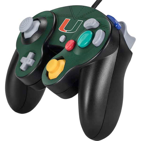 University of Miami Green Jersey Nintendo GameCube Controller Skin