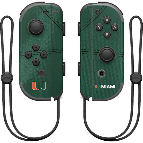 University of Miami Green Jersey Nintendo Skins