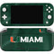 University of Miami Green Jersey Nintendo Switch Lite Skin