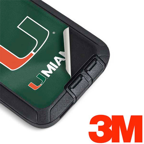 University of Miami Green Jersey Otterbox Defender Galaxy Skin