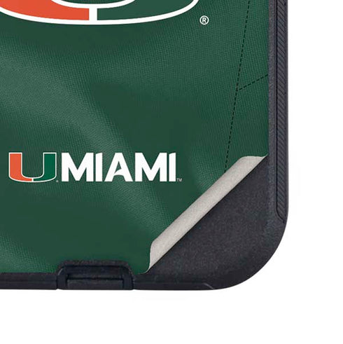 University of Miami Green Jersey Otterbox Defender iPhone Skin