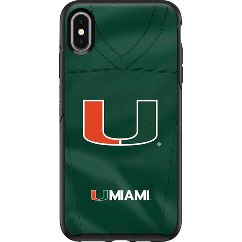 University of Miami Green Jersey Otterbox Symmetry iPhone Skin