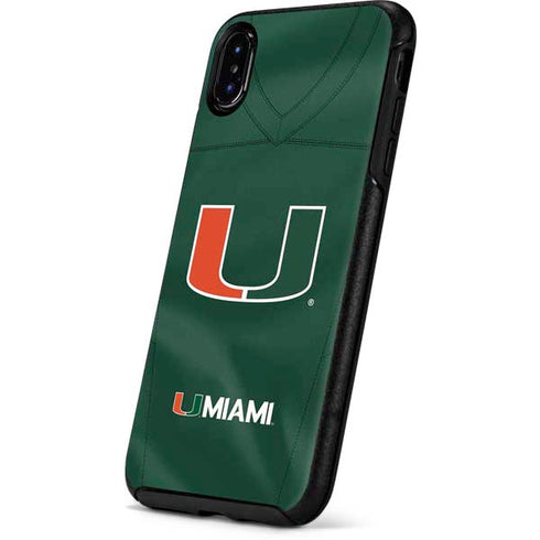 University of Miami Green Jersey Otterbox Symmetry iPhone Skin
