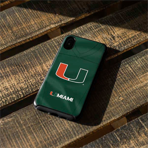 University of Miami Green Jersey Otterbox Symmetry iPhone Skin