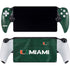 University of Miami Green Jersey PlayStation Portal Remote Player Skin