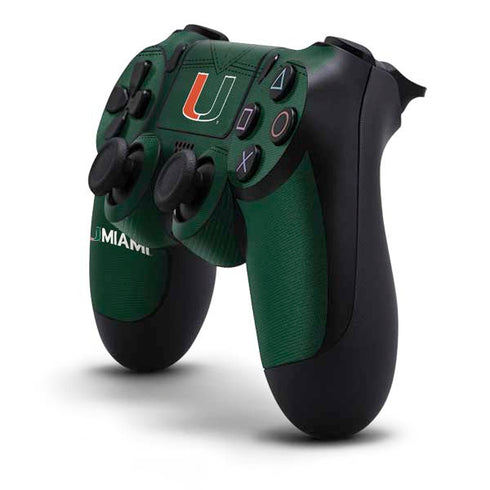 University of Miami Green Jersey PS4 Controller Skin