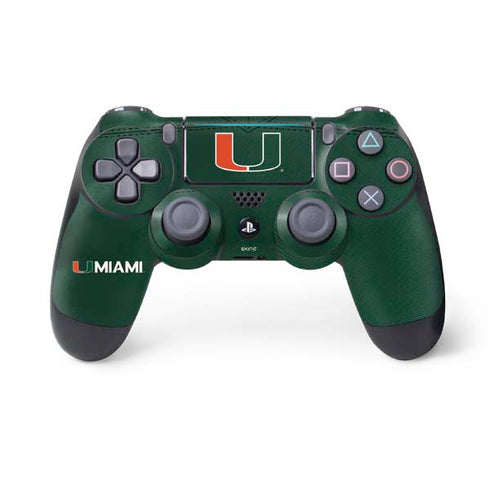 University of Miami Green Jersey PS4 Pro/Slim Controller Skin