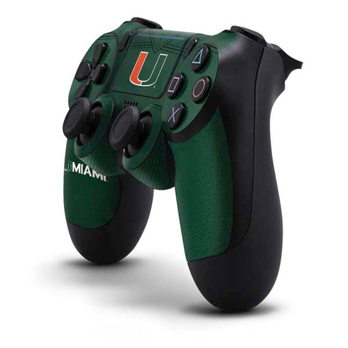 University of Miami Green Jersey PS4 Pro/Slim Controller Skin