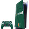 University of Miami Green Jersey PS5 Bundle Skin