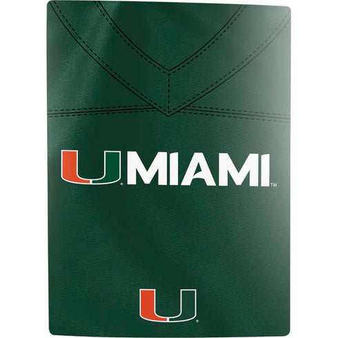 University of Miami Green Jersey PS5 Digital Edition Console Skin