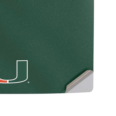 University of Miami Green Jersey PS5 Digital Edition Console Skin