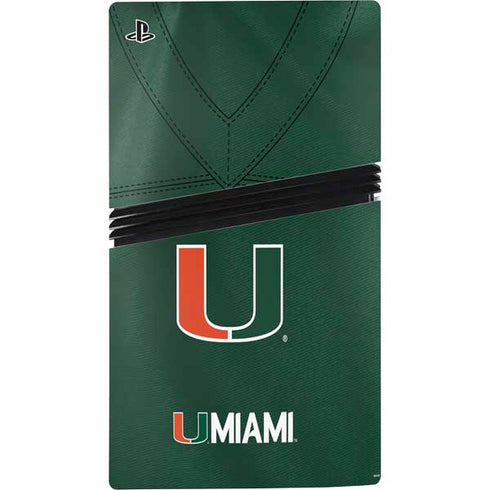 University of Miami Green Jersey PS5 Pro Bundle Skin