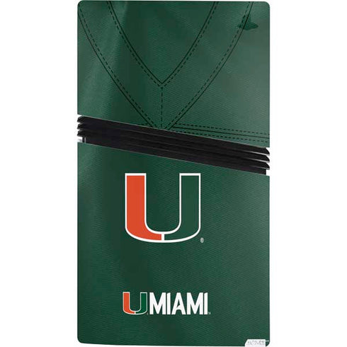 University of Miami Green Jersey PS5 Pro Bundle Skin
