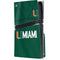 University of Miami Green Jersey PS5 Pro Disk Console Skin