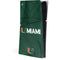 University of Miami Green Jersey PS5 Slim Digital Edition Console Skin