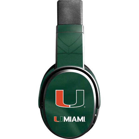 University of Miami Green Jersey Skullcandy Crusher Wireless Skin
