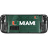 University of Miami Green Jersey Steam Deck Handheld Gaming Computer OLED Skin