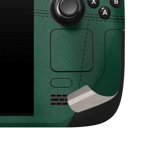 University of Miami Green Jersey Steam Deck Handheld Gaming Computer Skin