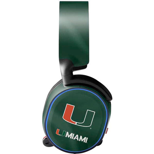University of Miami Green Jersey SteelSeries Arctis 3 Skin