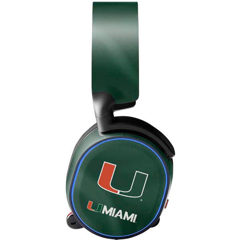 University of Miami Green Jersey SteelSeries Arctis 5 Skin