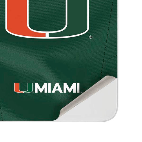 University of Miami Green Jersey Surface Duo Skin