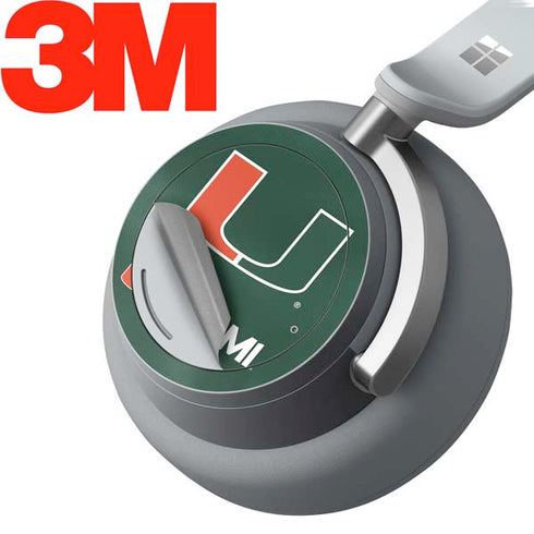 University of Miami Green Jersey Surface Headphones Skin