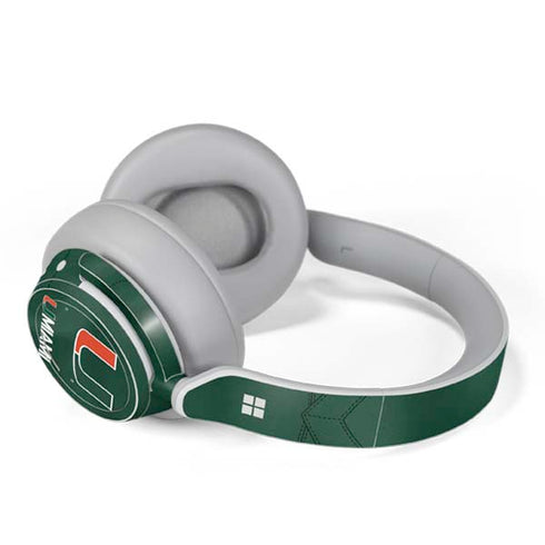 University of Miami Green Jersey Surface Headphones Skin