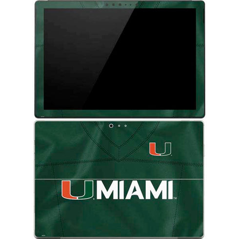 University of Miami Green Jersey Surface Pro 4 Skin