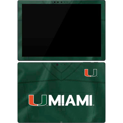 University of Miami Green Jersey Surface Pro 7 Skin