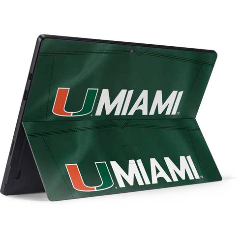 University of Miami Green Jersey Surface Pro 7 Skin
