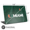 University of Miami Green Jersey Universal Laptop 12in (9.8 x 6.8in) Skin
