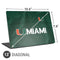 University of Miami Green Jersey Universal Laptop 13in (10.6 x 7.6in) Skin