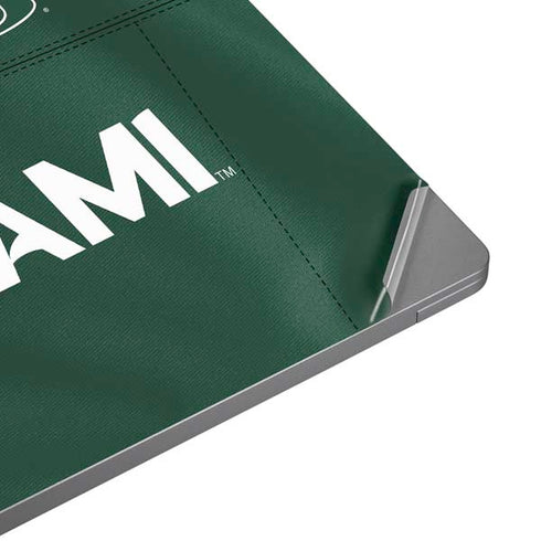 University of Miami Green Jersey Universal Laptop 16.6in (13.4 x 9.7in) Skin