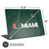 University of Miami Green Jersey Universal Laptop 17in (13.8 x 10in) Skin