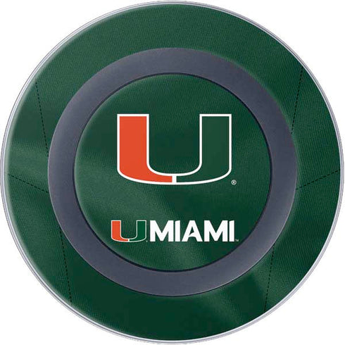 University of Miami Green Jersey Wireless Charger Skin