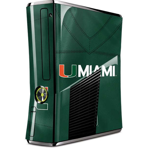 University of Miami Green Jersey Xbox 360 Slim (2010) Skin