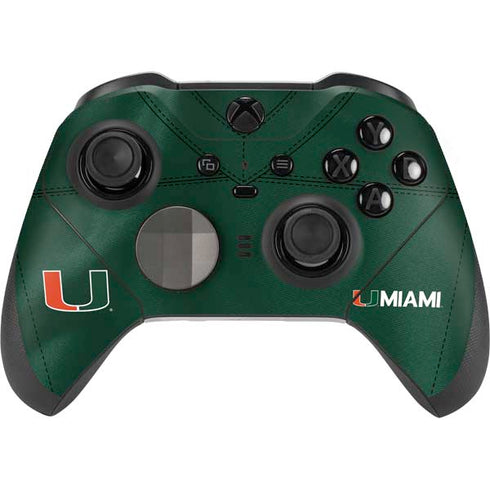 University of Miami Green Jersey Xbox Elite Wireless Controller Series 2 Skin