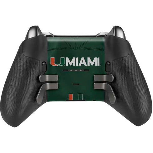 University of Miami Green Jersey Xbox Elite Wireless Controller Series 2 Skin