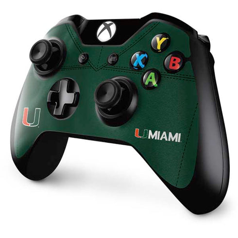 University of Miami Green Jersey Xbox One Controller Skin