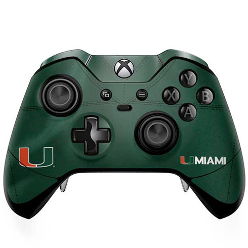 University of Miami Green Jersey Xbox One Elite Controller Skin
