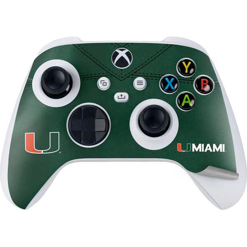 University of Miami Green Jersey Xbox Series S Bundle Skin