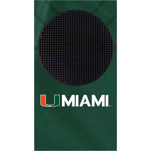 University of Miami Green Jersey Xbox Series S Console Skin