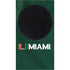 University of Miami Green Jersey Xbox Series S Console Skin