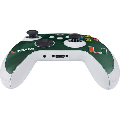 University of Miami Green Jersey Xbox Series S Controller Skin
