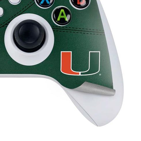 University of Miami Green Jersey Xbox Series S Controller Skin