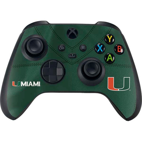 University of Miami Green Jersey Xbox Series X Controller Skin