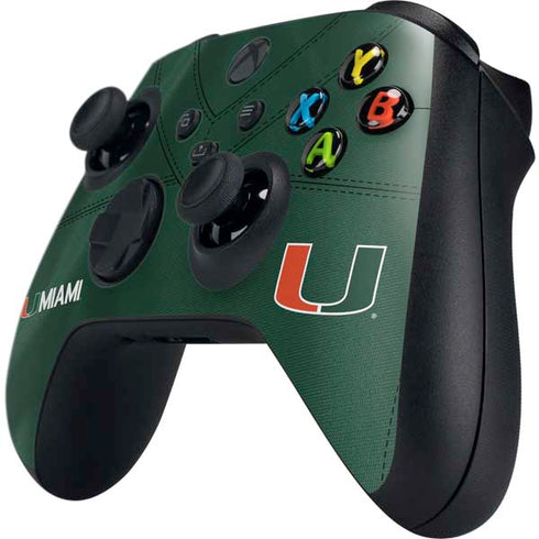 University of Miami Green Jersey Xbox Series X Controller Skin