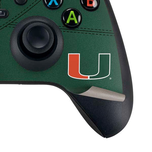 University of Miami Green Jersey Xbox Series X Controller Skin