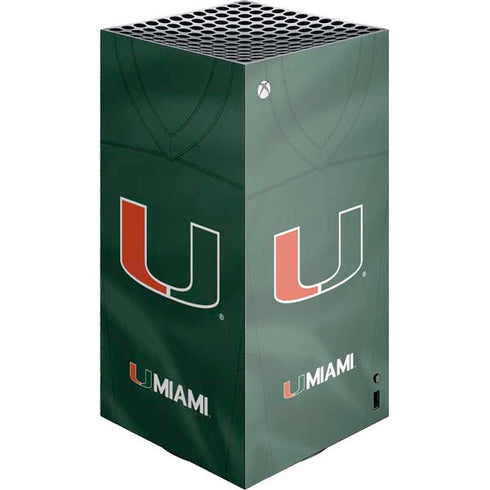 University of Miami Green Jersey Xbox Series X Skins