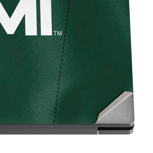 University of Miami Green Jersey Dell XPS Skin